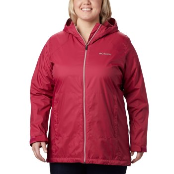 Columbia Ženske Jakne - Switchback Lined Long Plus Size Crvene Ljubičaste Crvene Ljubičaste | CDFQ-6